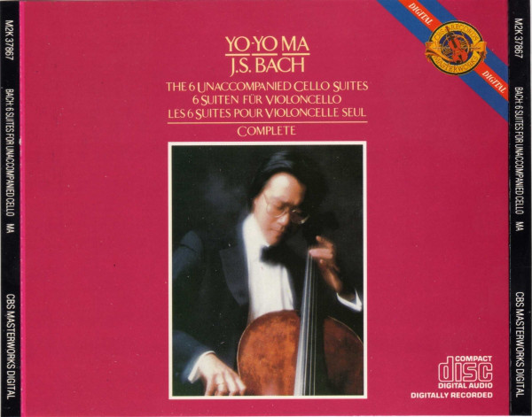 Review of recording by Yo Yo Ma of the BAch Cello Suites.