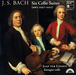 Review of Recording by Jaap Ter Linden of the BAch Cello Suites released 1997