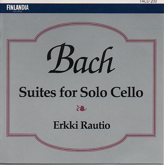 Review of Bach cello Suite recording by Erkki Rautio.